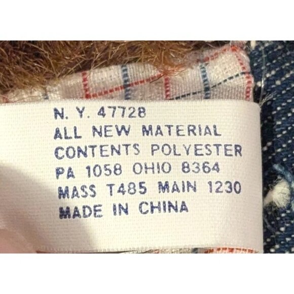 Soft Things Bear Plush Teddy Freckles Jeans Stuffed Animal Overalls Country Vtg - Picture 9 of 14